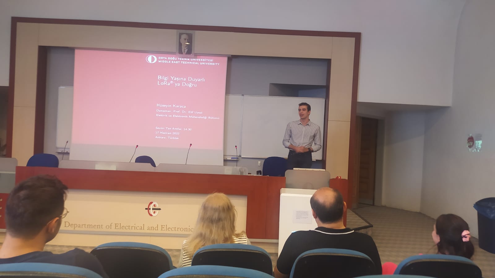 Hüseyin won the third place award in STAR22 and gave a talk at the ceremony